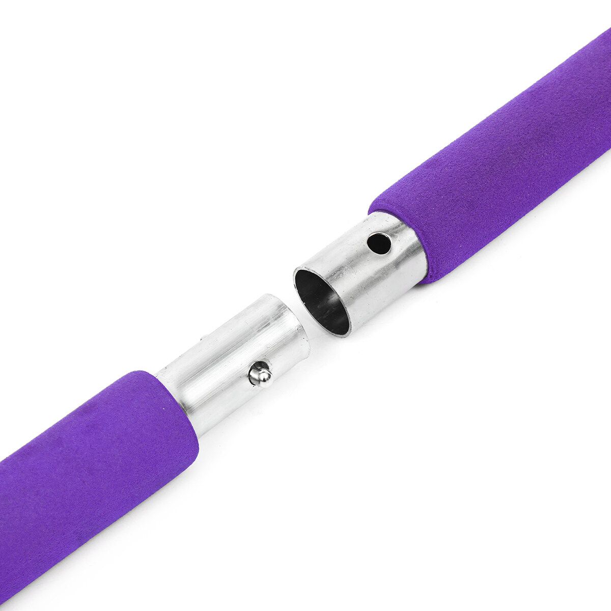 Portable Pilates Strength Rope Gym Stick Yoga Exercise Bar Pilates Train Rope Purple
