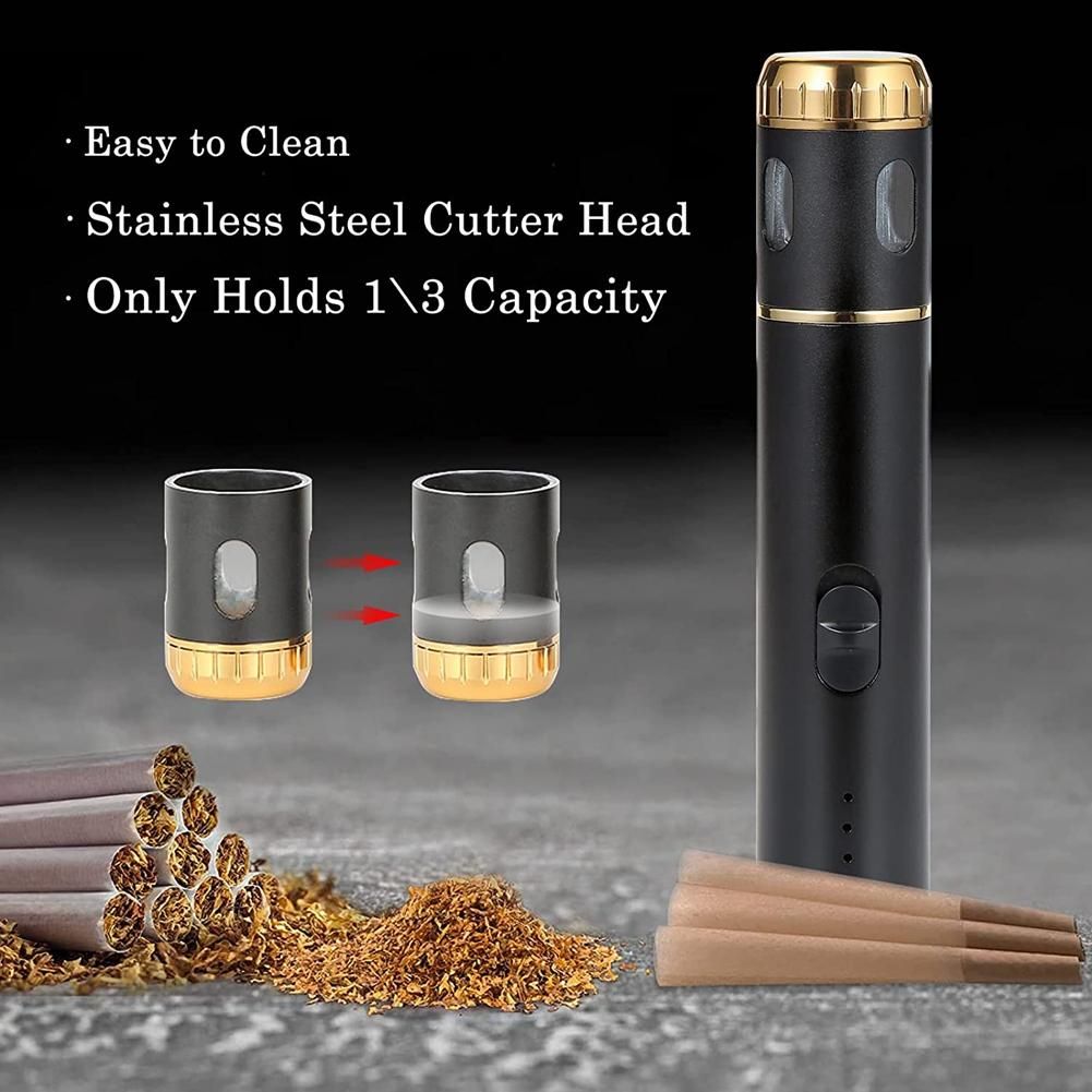 Electric Portable  USB Rechargeable Spice Multipurpose for Fluffy Product and the Kitchen Grinding Black