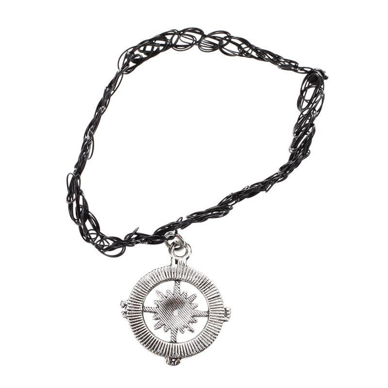 Elastic Boho Tattoo Choker Strand Neck Black Retro