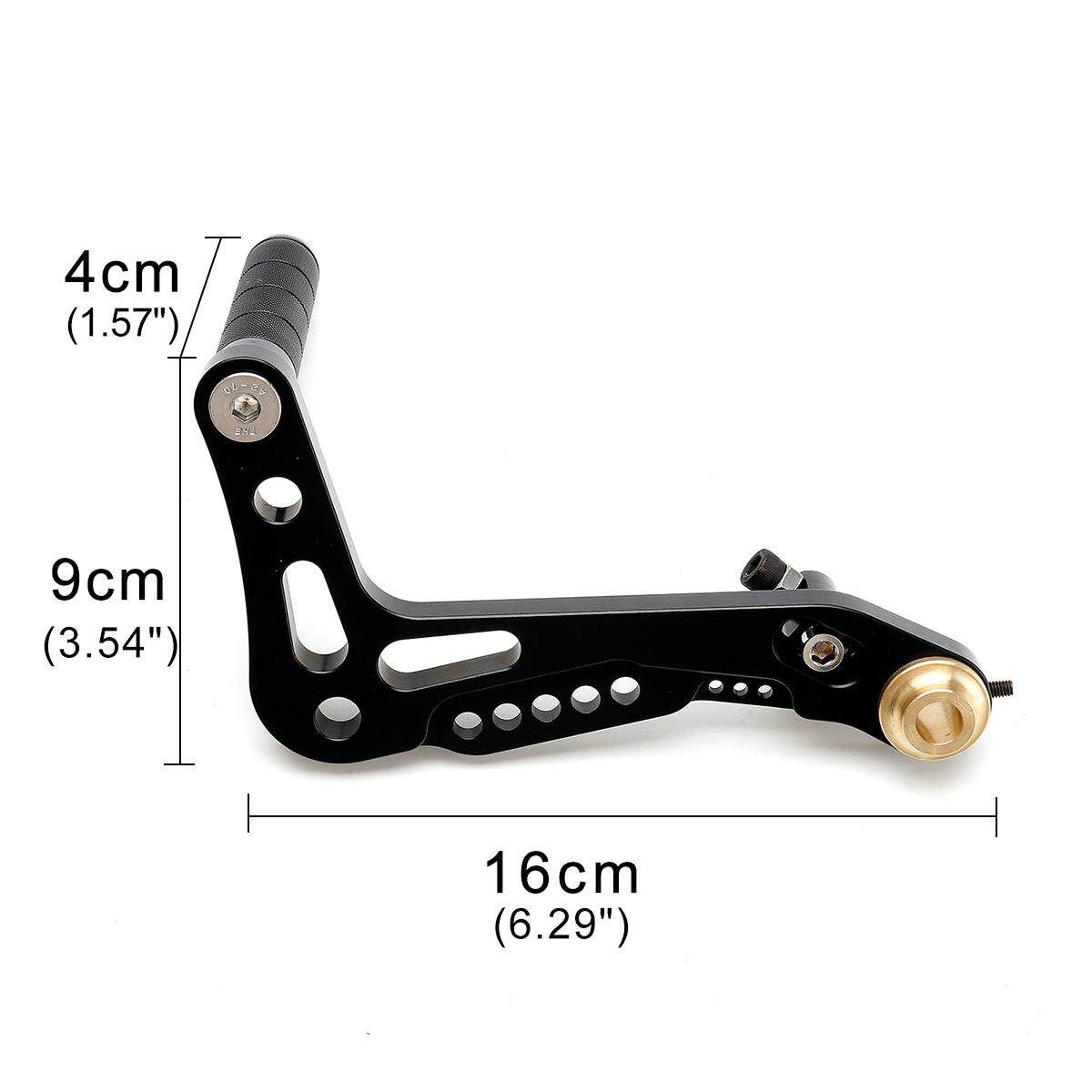 2Pcs Universal Go Kart Racing Pedals Billet Aluminum Brake And Accelerator Set Black Pedals Black (black)