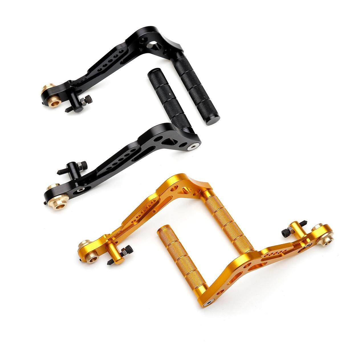 2Pcs Universal Go Kart Racing Pedals Billet Aluminum Brake And Accelerator Set Black Pedals Black (black)