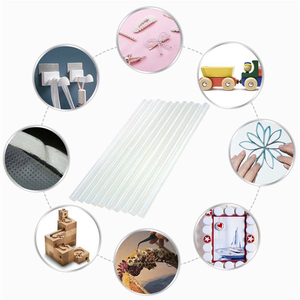 Hot Melt Stick 100PCS 7MM High Temperature Resistant White