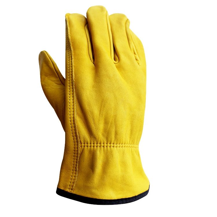 1 Pair JJ-1011 Genuine Leather Gardening Gloves, Size: L