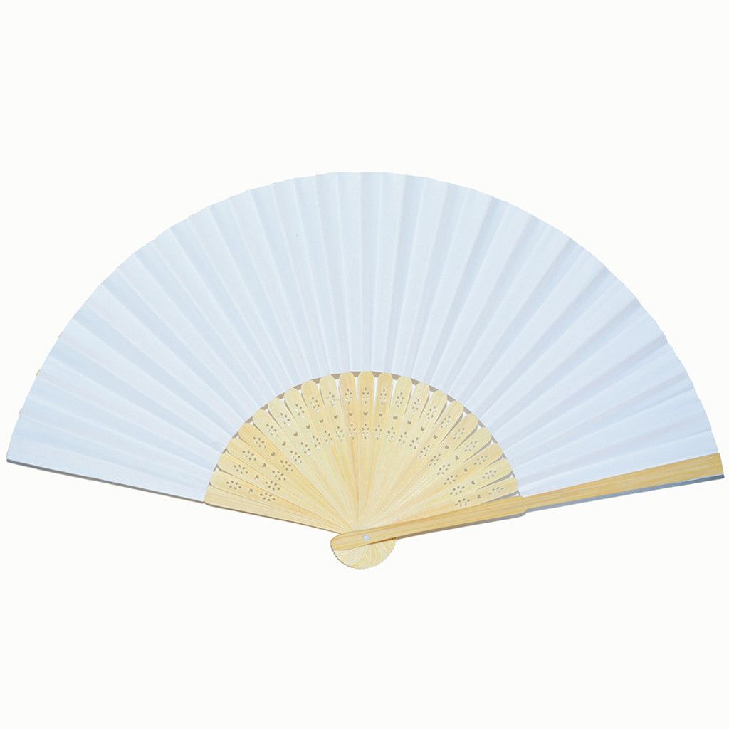 Folding Inch Solid Silk Held Hand Paper Color Favors Party Elegant Decorative 7 Lace Wedding Fan Fan Pattern Hand Fan Hand Dance