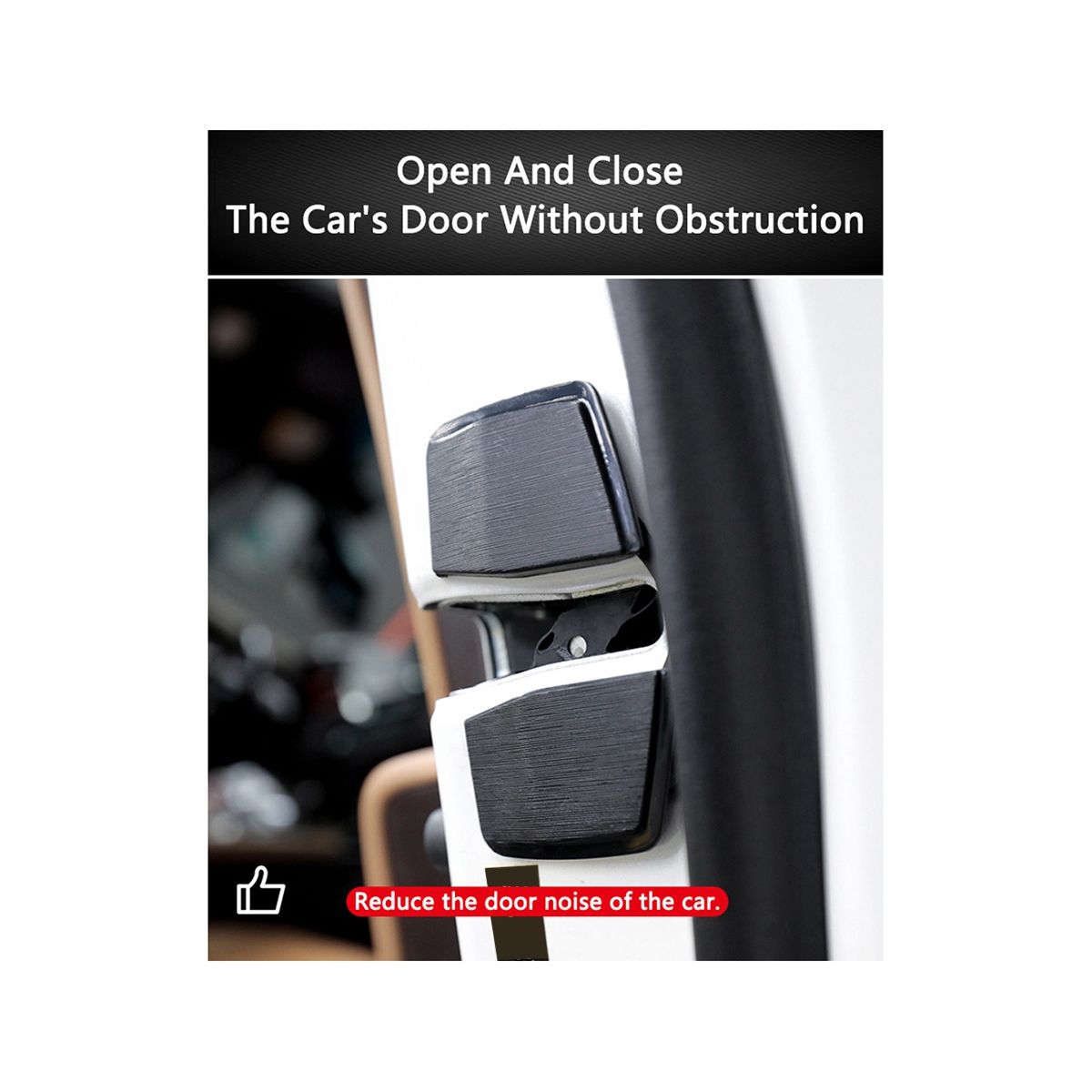 Car TRD Door Lock Buckle Upgraded Stabilizer Protector Latches Stopper for Lexus Toyota Eliminate Noise Space Lock
