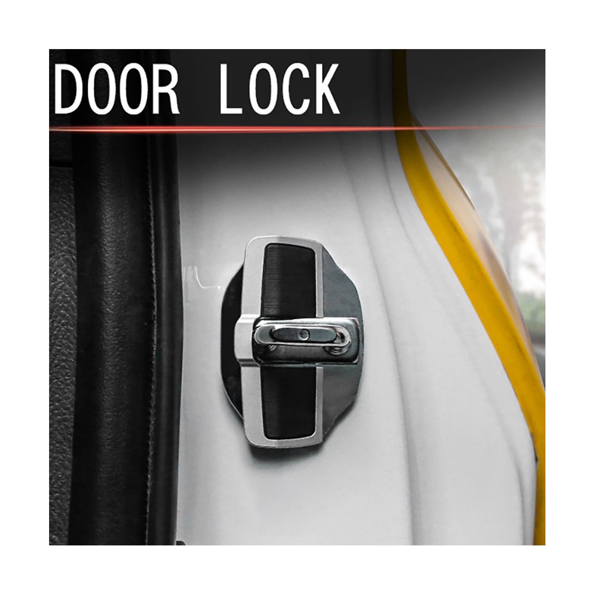 Car TRD Door Lock Buckle Upgraded Stabilizer Protector Latches Stopper for Lexus Toyota Eliminate Noise Space Lock