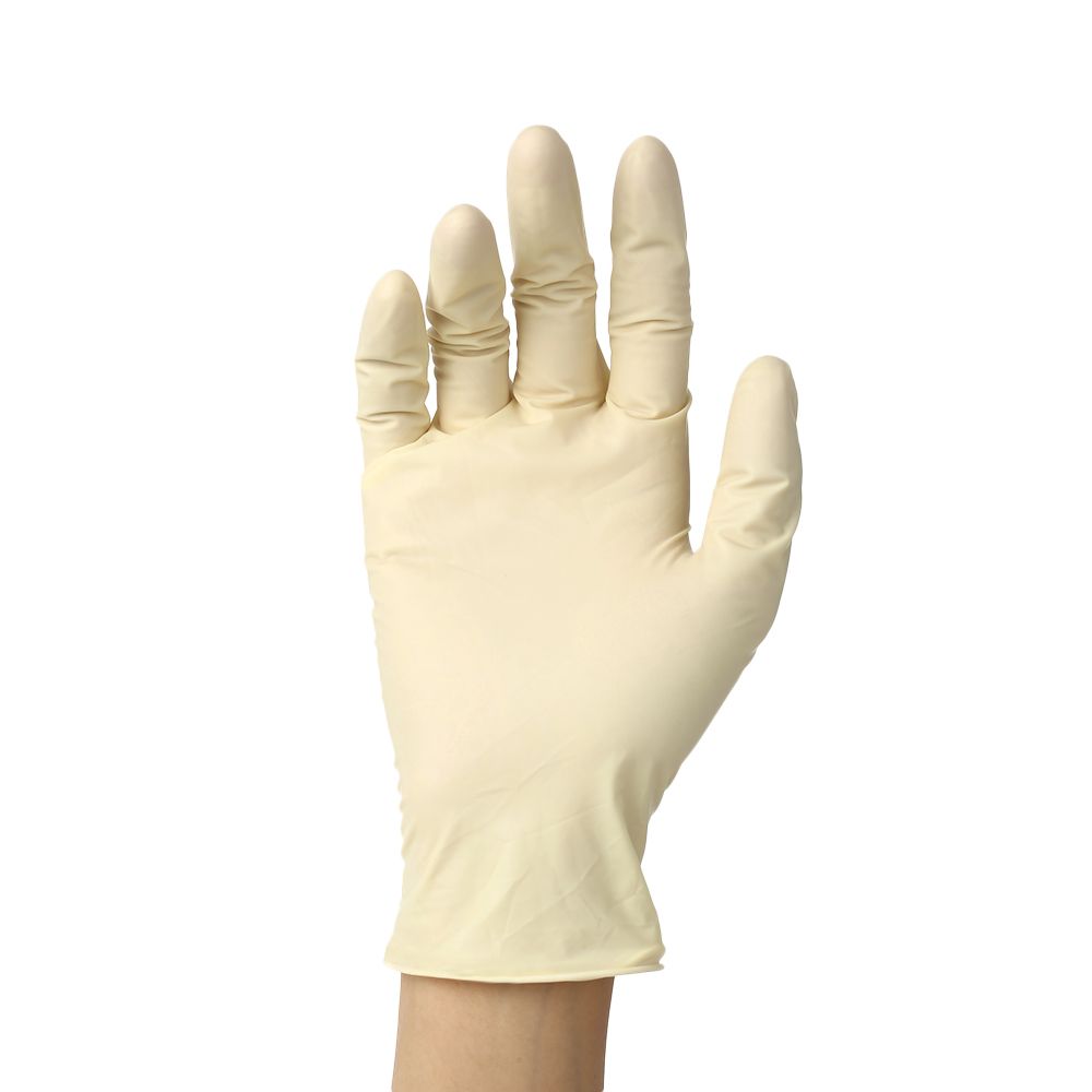 (L)100 Pcs/Disposable Gloves Thick Powder-Free Rubber Latex