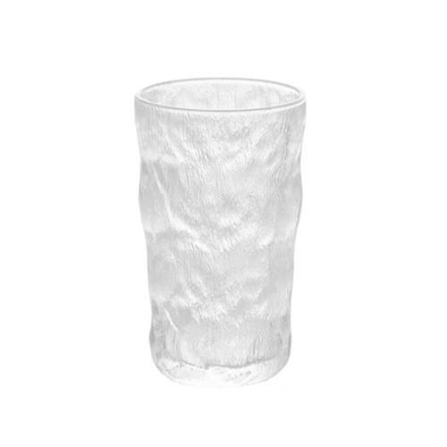 Crystal Party Wine Cup Home Office Heat Resistant Water Cup Simple Glacier Pattern Glasses Tumbler High Borosilicate Coffee Cup