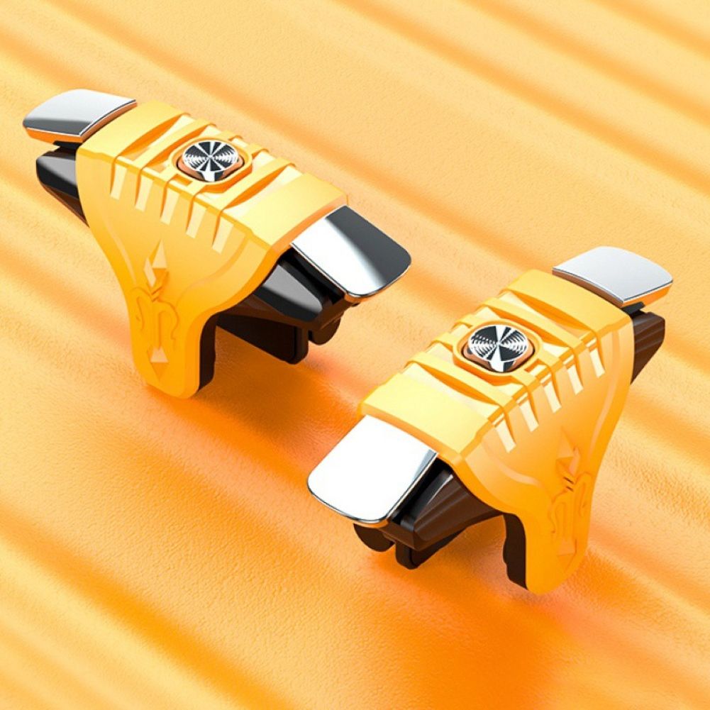 2Pcs F01 Metal Buttons Mobile Games Shooting Trigger-Black