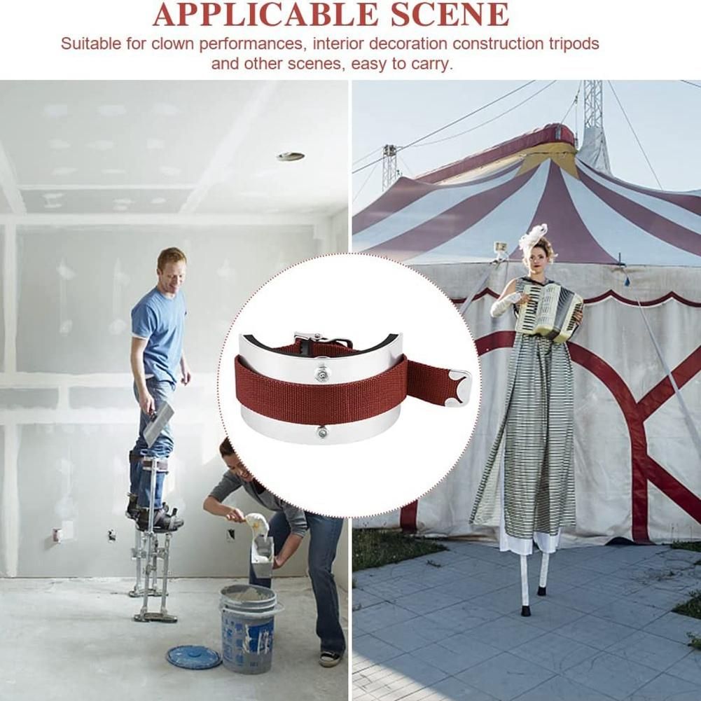 2Pcs Stilts Comfort Straps Kit Universal Drywall Stilt Straps and Foot Rest Stilts Leg Band Repment