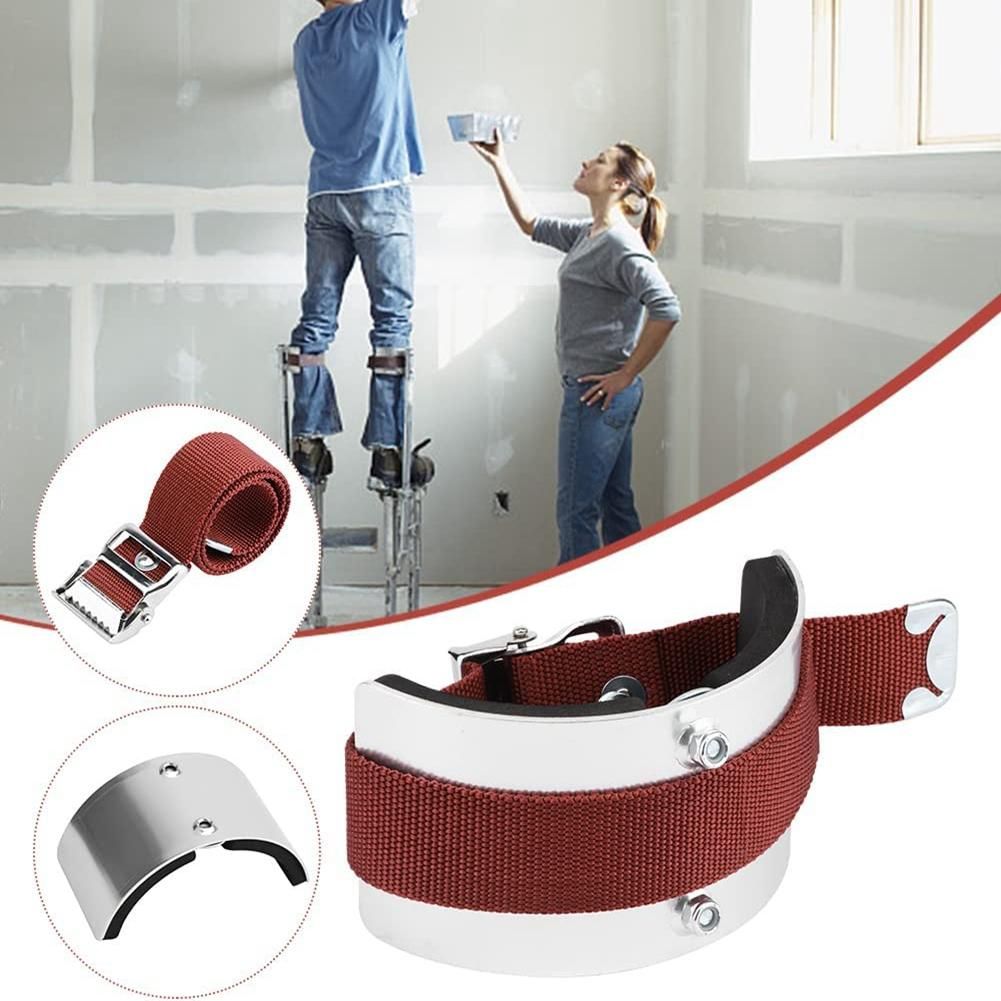 2Pcs Stilts Comfort Straps Kit Universal Drywall Stilt Straps and Foot Rest Stilts Leg Band Repment