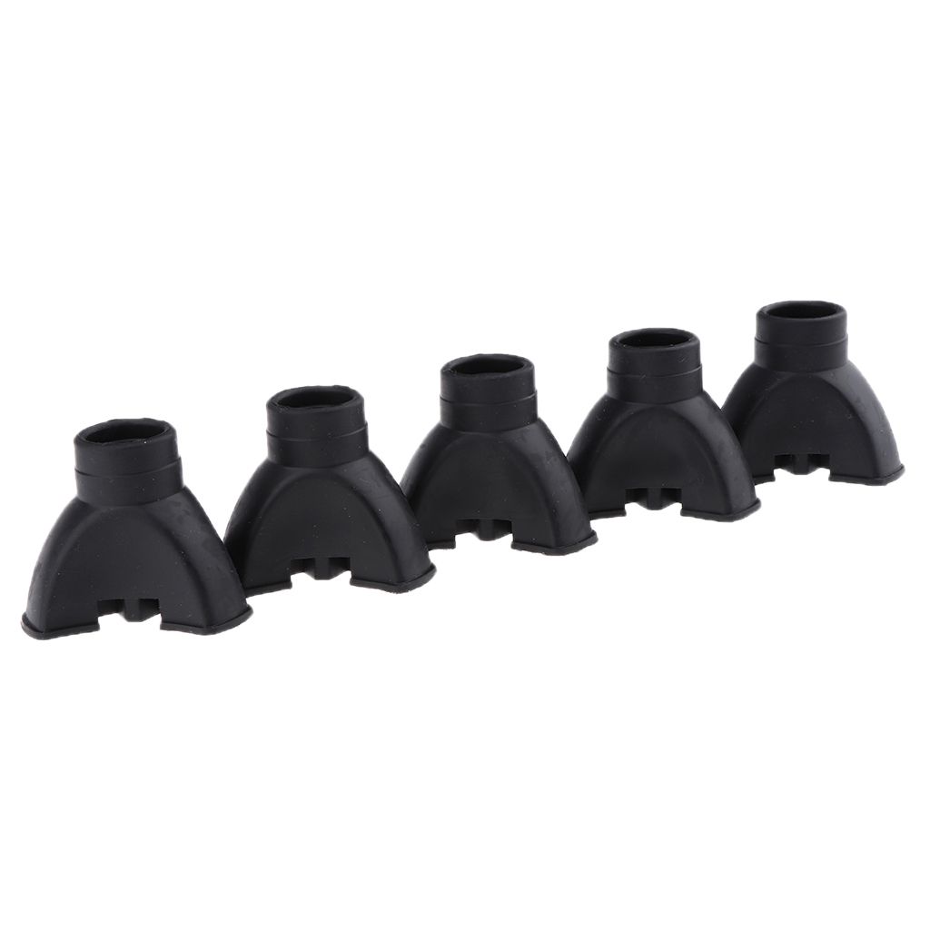 5Pcs Anti-skid And Wear-resisting Rubber Crutch Tips