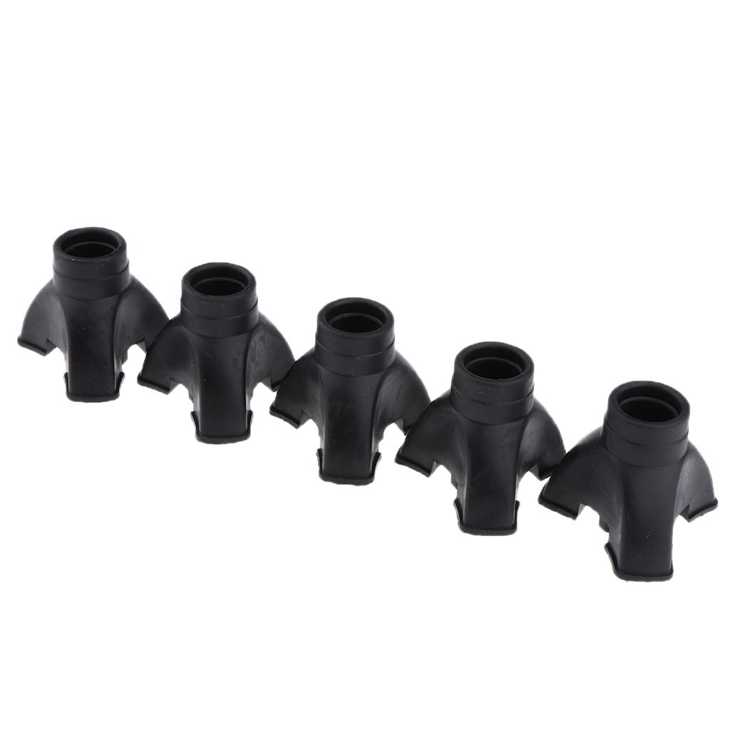 5Pcs Anti-skid And Wear-resisting Rubber Crutch Tips