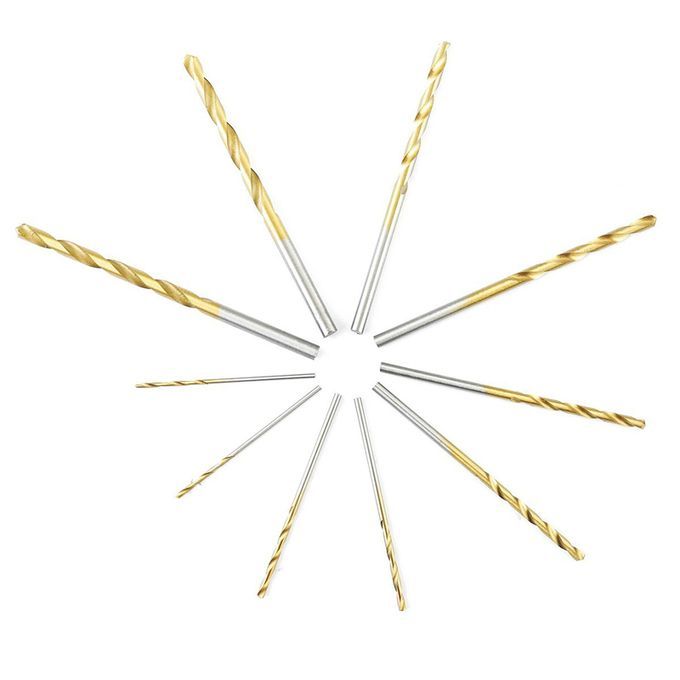 50Pcs Titanium Coated Drill Bits Set