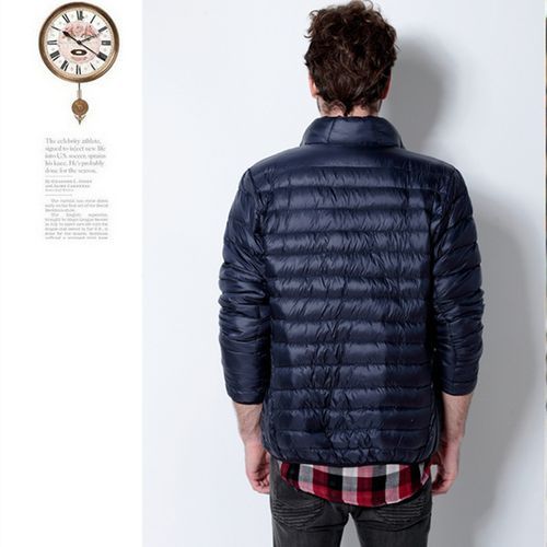 Winter Ultra Lightweight Packable Waterproof Down Jacket Coat Men's Jacket Blue