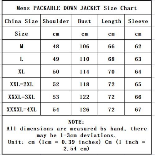 Winter Ultra Lightweight Packable Waterproof Down Jacket Coat Men's Jacket Blue