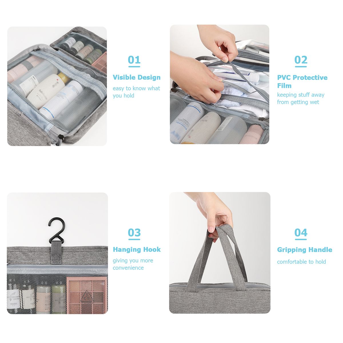 Portable Travel Makeup Bag Waterproof Storage Bag Cosmetic