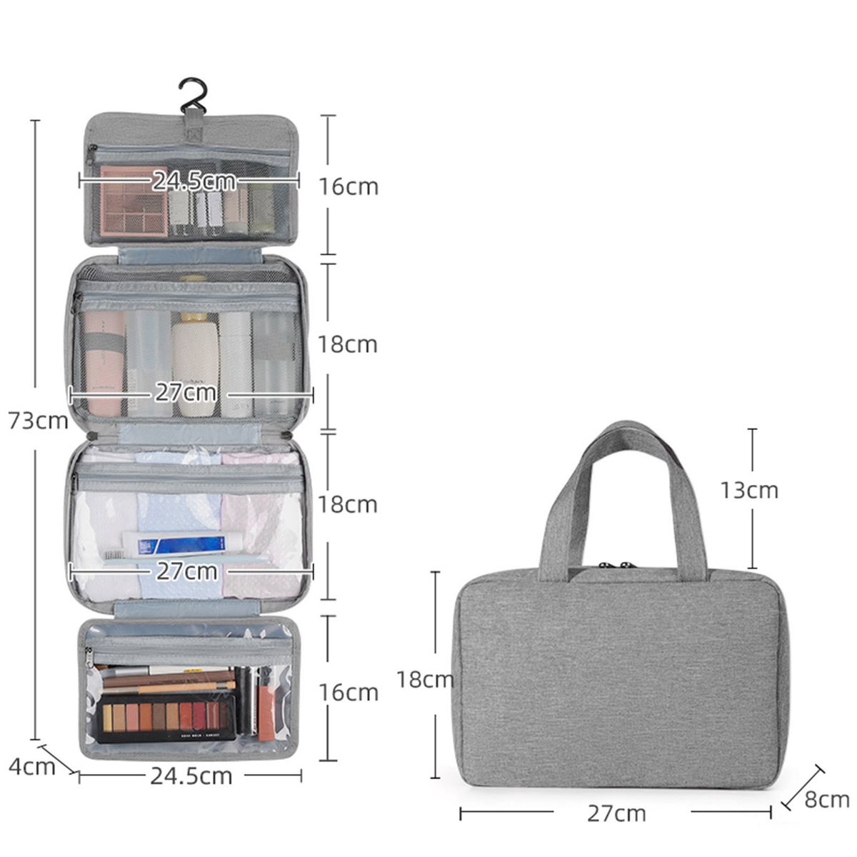 Portable Travel Makeup Bag Waterproof Storage Bag Cosmetic