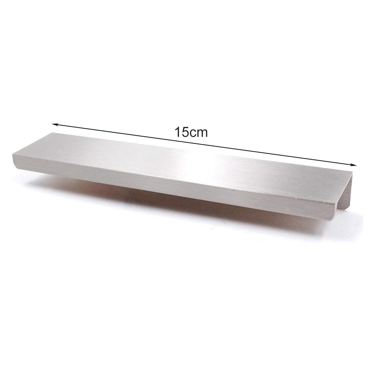 Door Handles 4pcs Sleek Cabinet Handles Easy Install Design for Hidden Silver