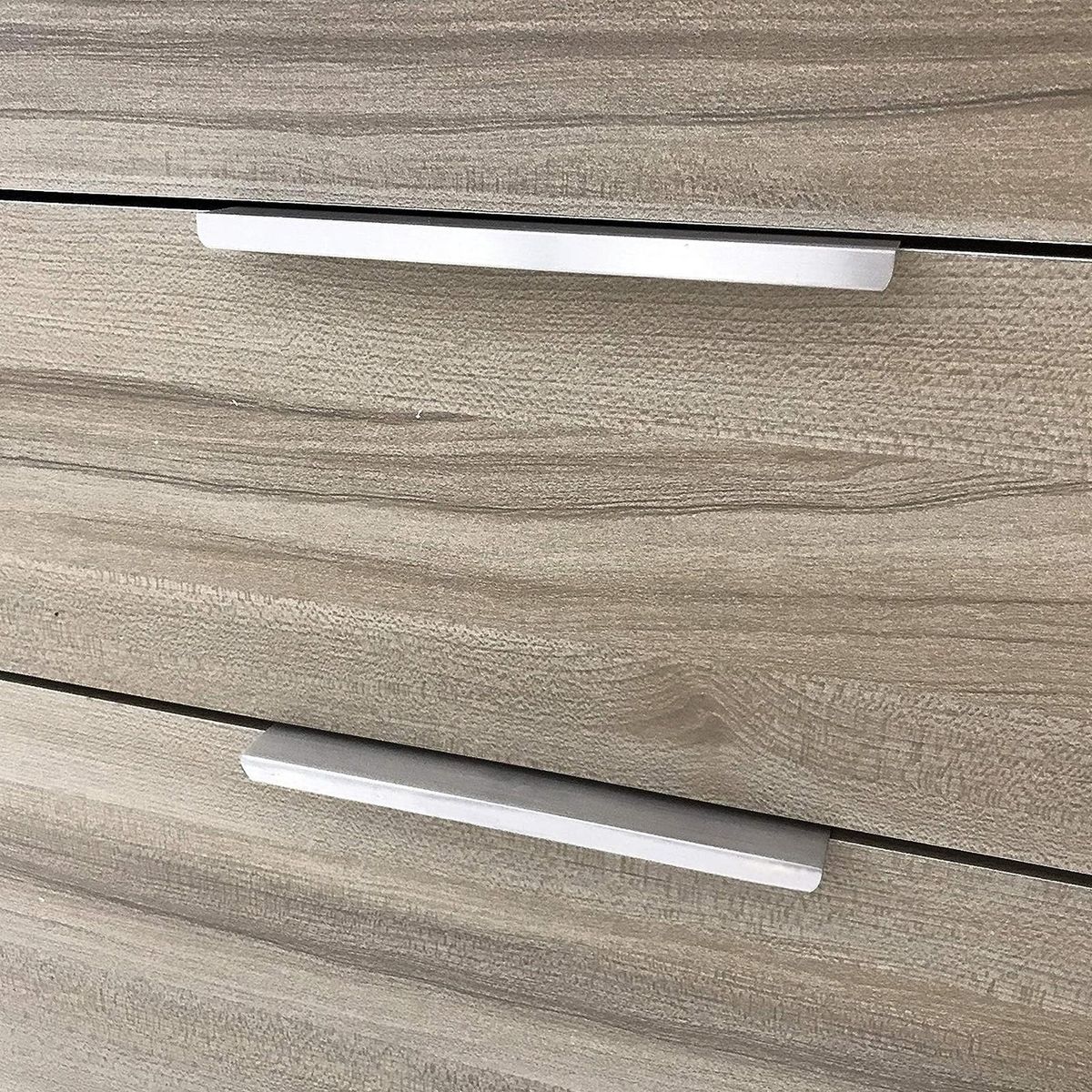 Door Handles 4pcs Sleek Cabinet Handles Easy Install Design for Hidden Silver