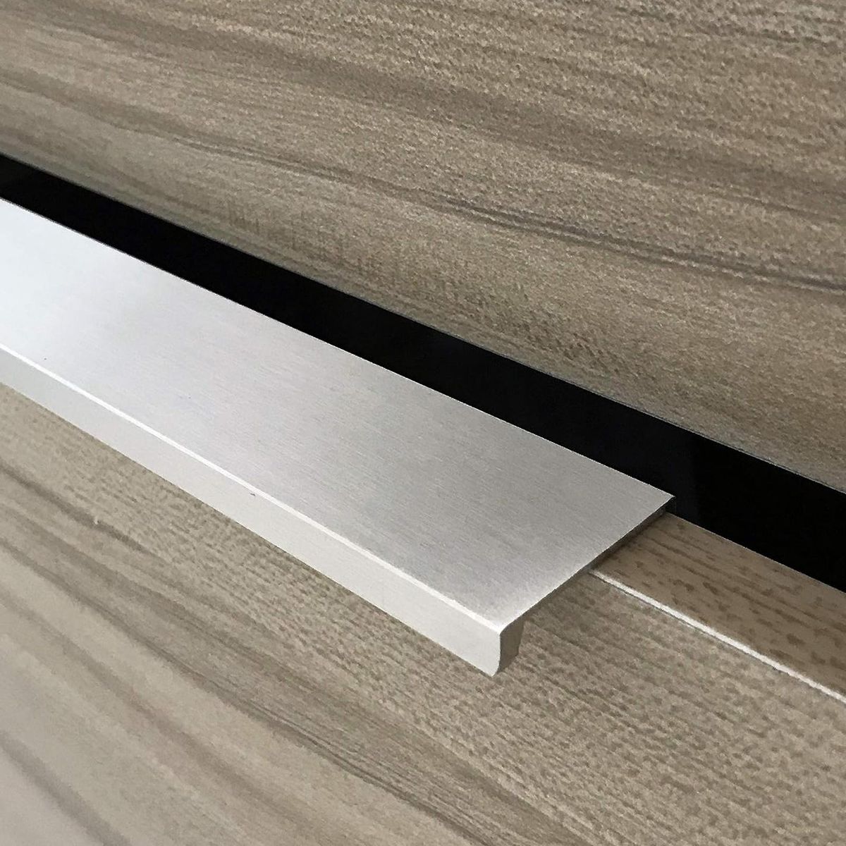 Door Handles 4pcs Sleek Cabinet Handles Easy Install Design for Hidden Silver