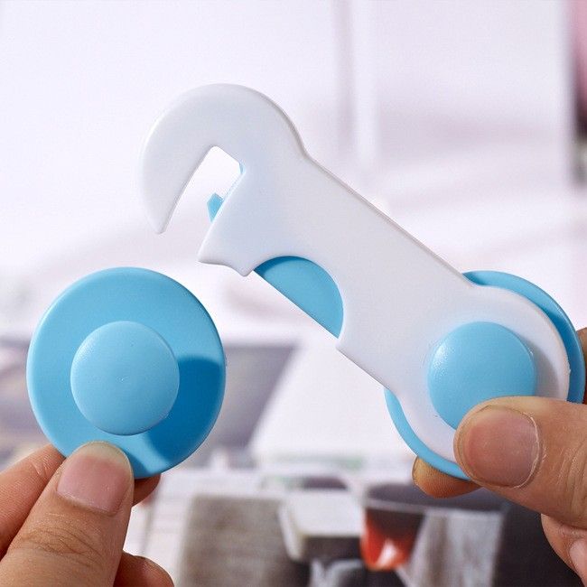 4Pcs OF Set Babies Safety Protection From Children Safe Locks For Refrigerators Drawer Baby