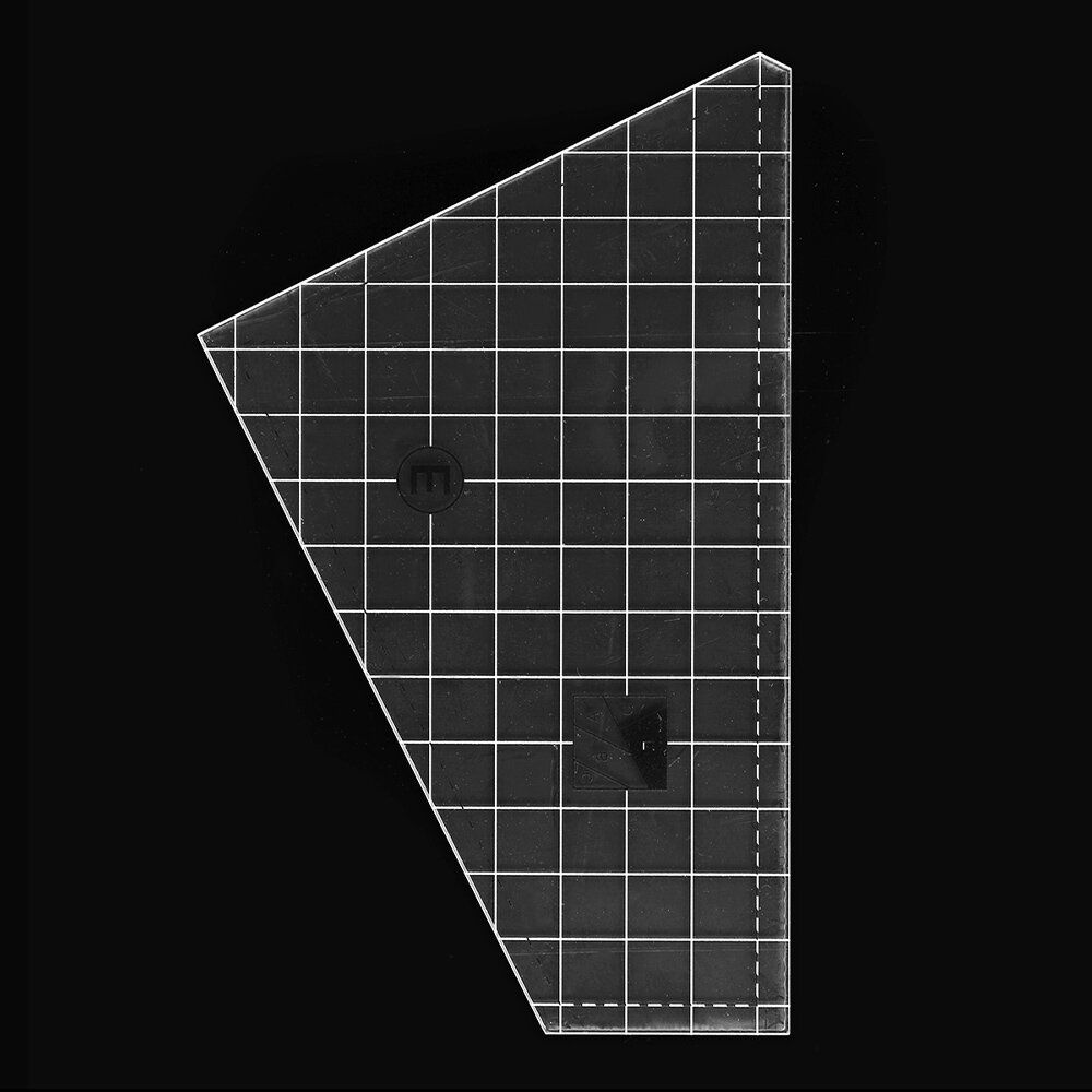 3/4/5Pcs Grids Shaped Hollow Sewing Ruler Template Square
