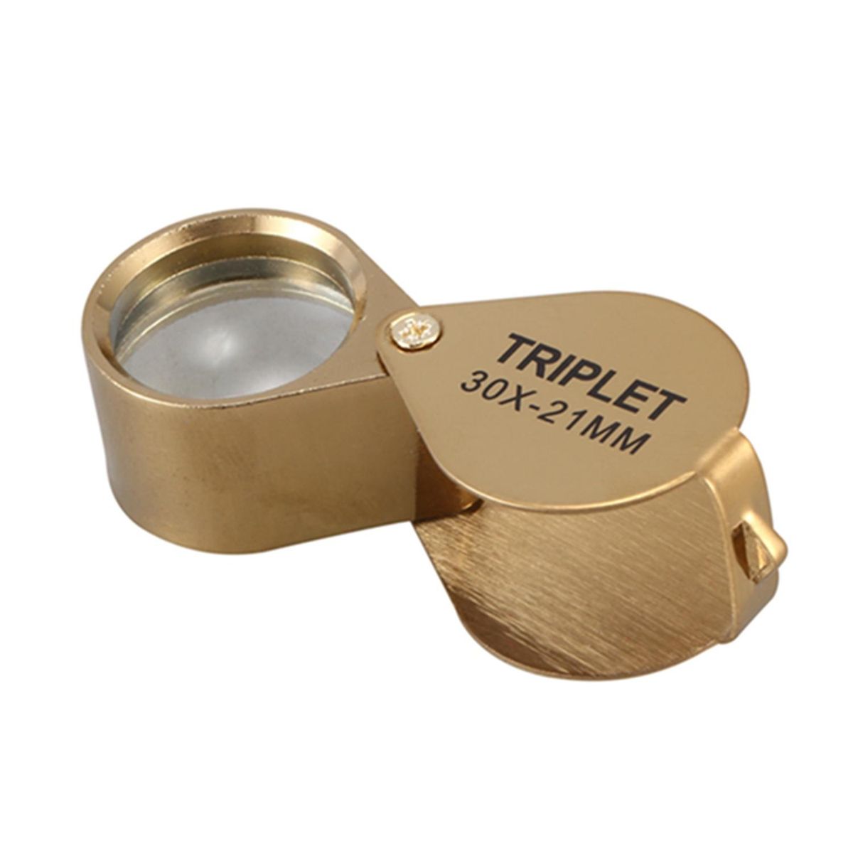 Portable 30X Power 21Mm Jewelers Magnifier Foldable Gold Eye Loupe Jewelry Magnifying Glass