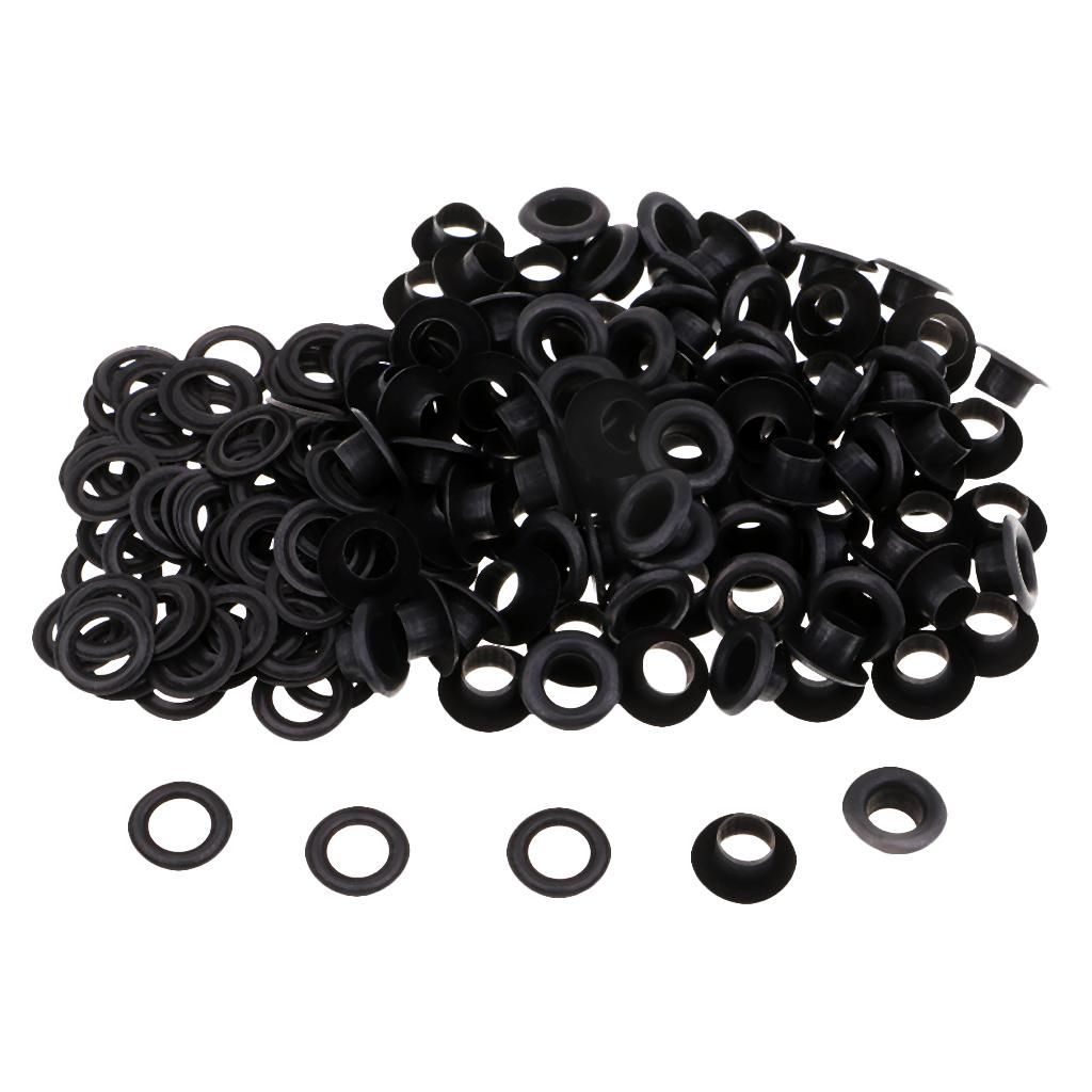 200 Sets Metal Eyelet With Washer For Leather Crafts