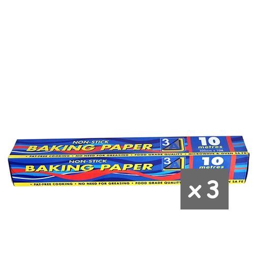 Baking Paper (Non-Stick 300Mmx10M) X3 - White