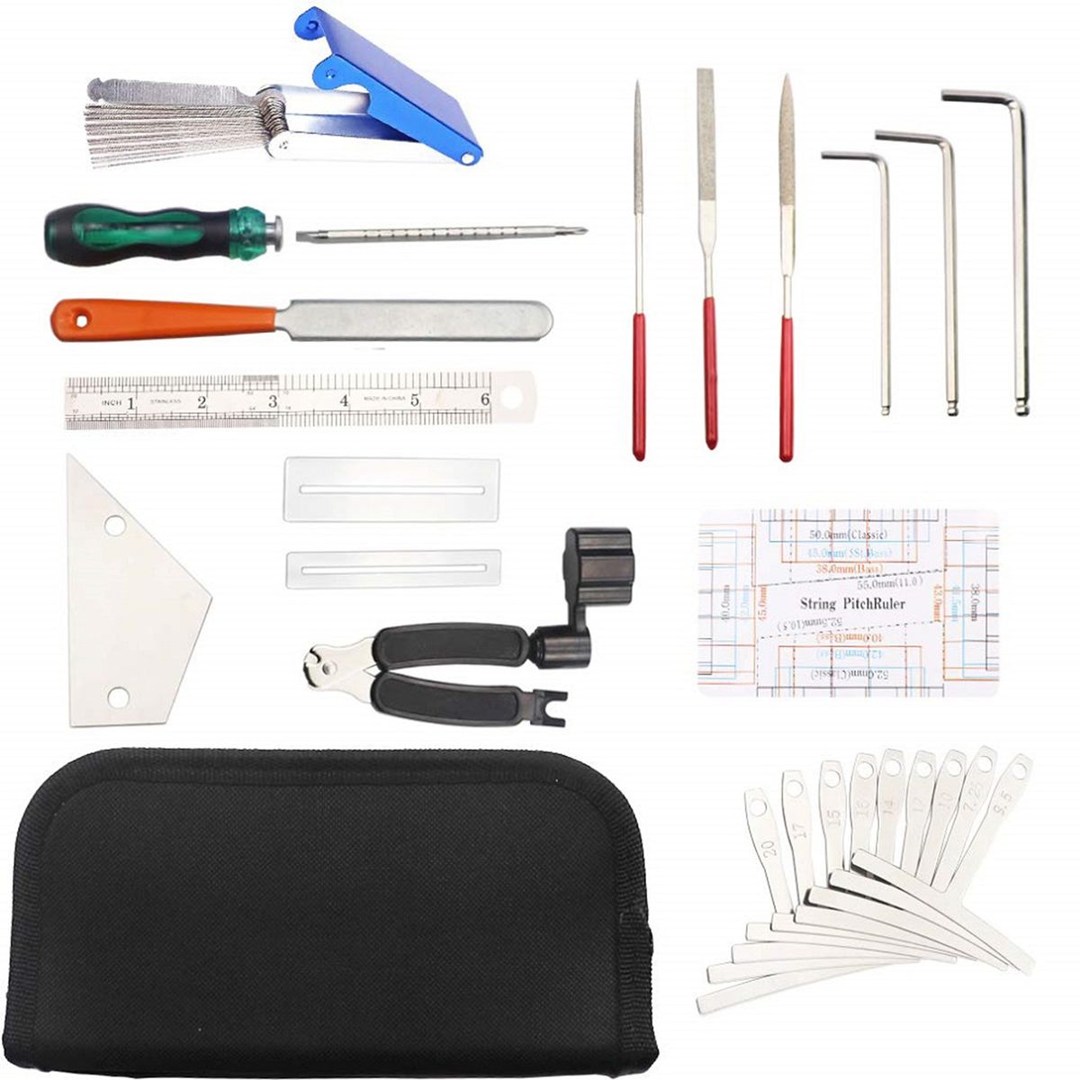 Guitar Tool Kit Repairing Maintenance Tools String Organizer