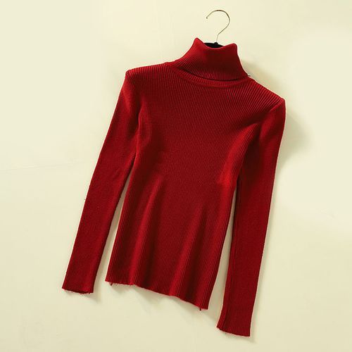 Lucyever Turtleneck Women Pullover Sweater Winter Jumper Knitted Basic Top Fashion Autumn Long Sleeve Korean Ladies Clothes 2019(#Black)