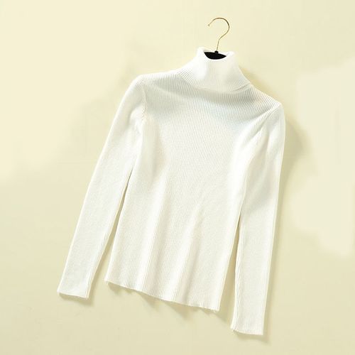 Lucyever Turtleneck Women Pullover Sweater Winter Jumper Knitted Basic Top Fashion Autumn Long Sleeve Korean Ladies Clothes 2019(#Black)