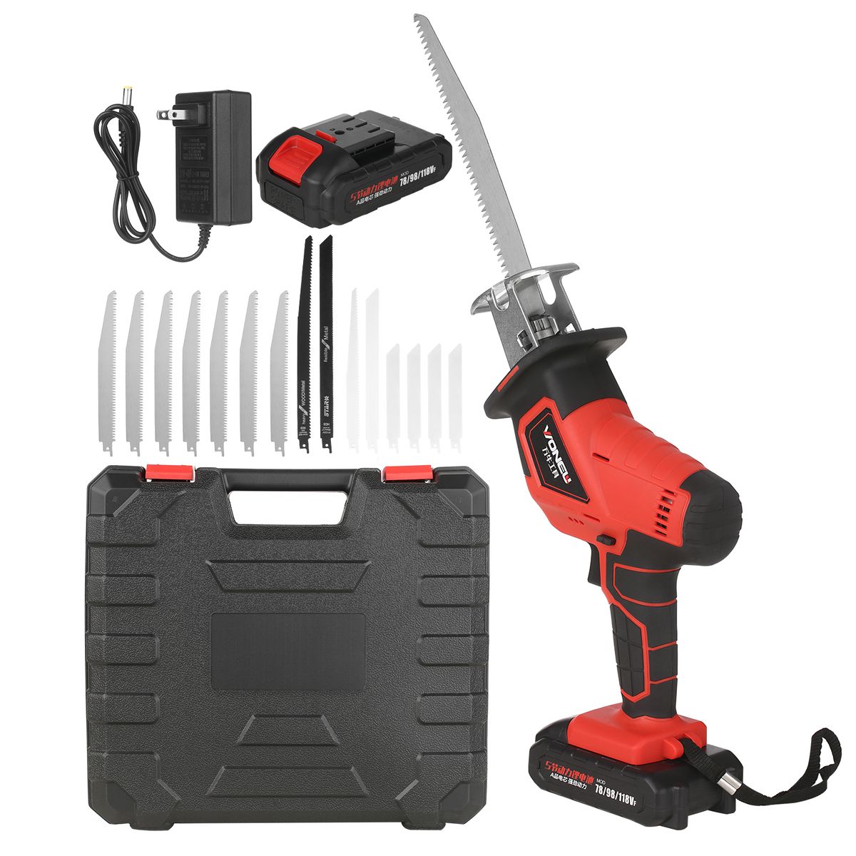 Compact Cordless Reciprocating Saw Electric 21V Versatile