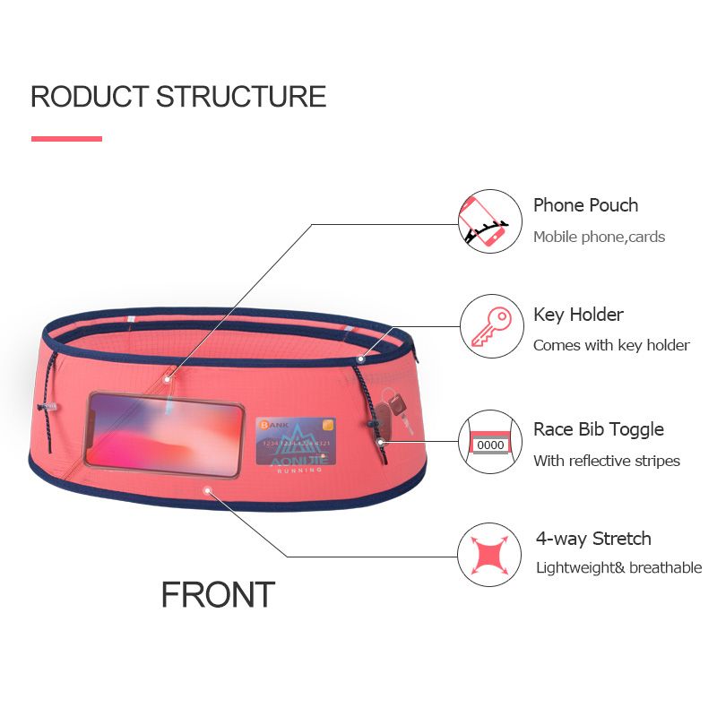 Hydration Running Belt Waist Pack Travel Money Jansport Bag
