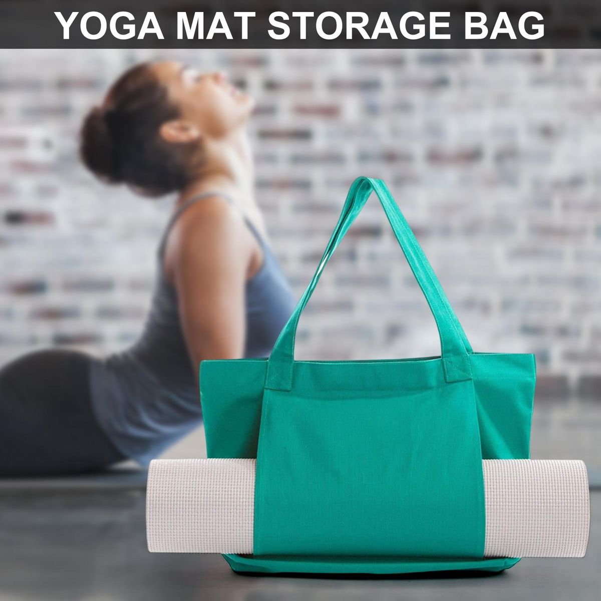 Gym Bag Portable Yoga Mat Storage Bag Green