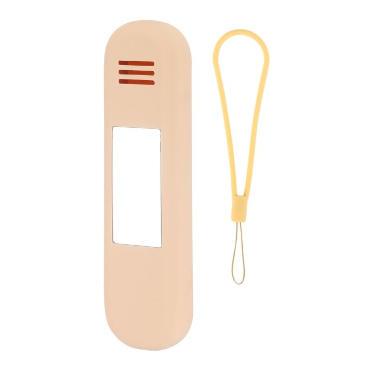Silicone Cosmetic Brush Organizer Bag With Handle(Beige)