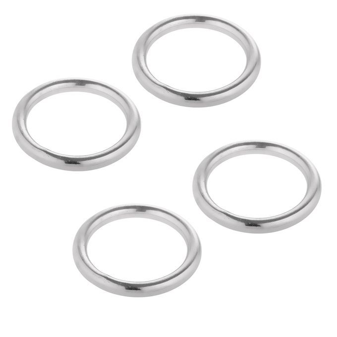 4XMarine 304 Stainless Steel Polished O Rings Smooth Welded Marine