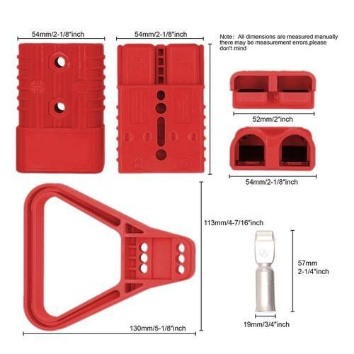 2Pcs 175A 1/0 AWG Battery Power Connector Cable
