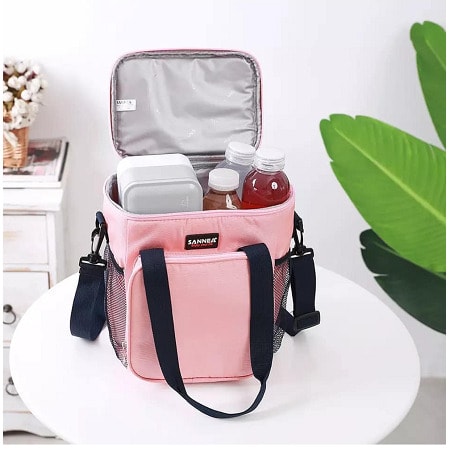 Double Layer Insulated Cooler Lunch Bag