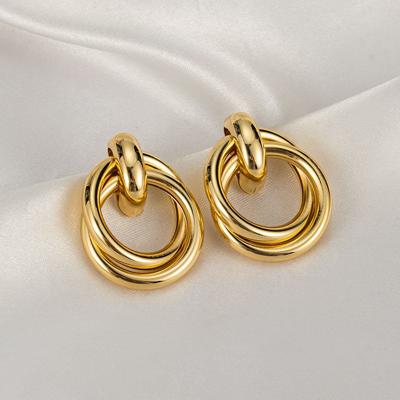 Statement Retro Stainless Steel Earrings Fashion Bohemian Dangle Earrings For