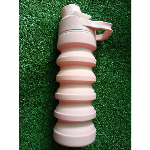 Silicone Collapsible Water Bottle - Pink - 500ml