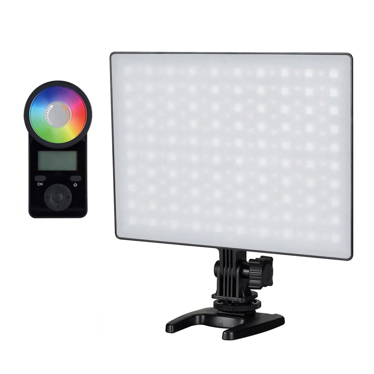 YN300 Air II LED Video Light Panel RGB 3200K-5600K Photography Fill-in Lamp 10 Lighting Effects CRI 95+ with Remote Control for Studio Outdoor Wedding Portrait  Photography