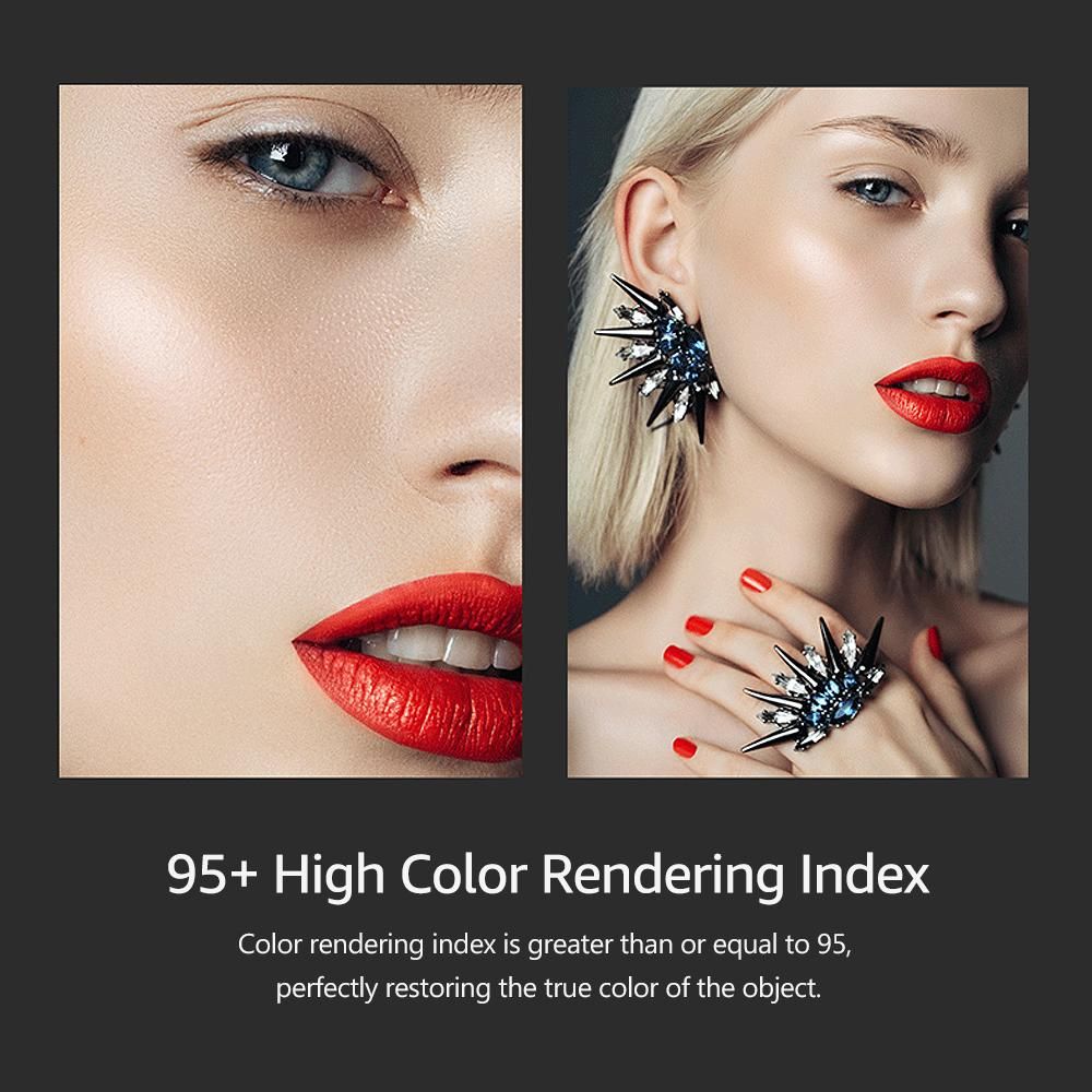 YN300 Air II LED Video Light Panel RGB 3200K-5600K Photography Fill-in Lamp 10 Lighting Effects CRI 95+ with Remote Control for Studio Outdoor Wedding Portrait  Photography