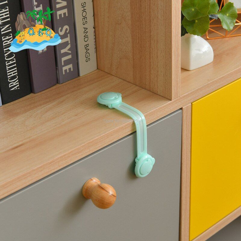 6PCS Multi-use Baby Drawer Lock Plastic Child Security For Cabinet Refrigerator Window Closet