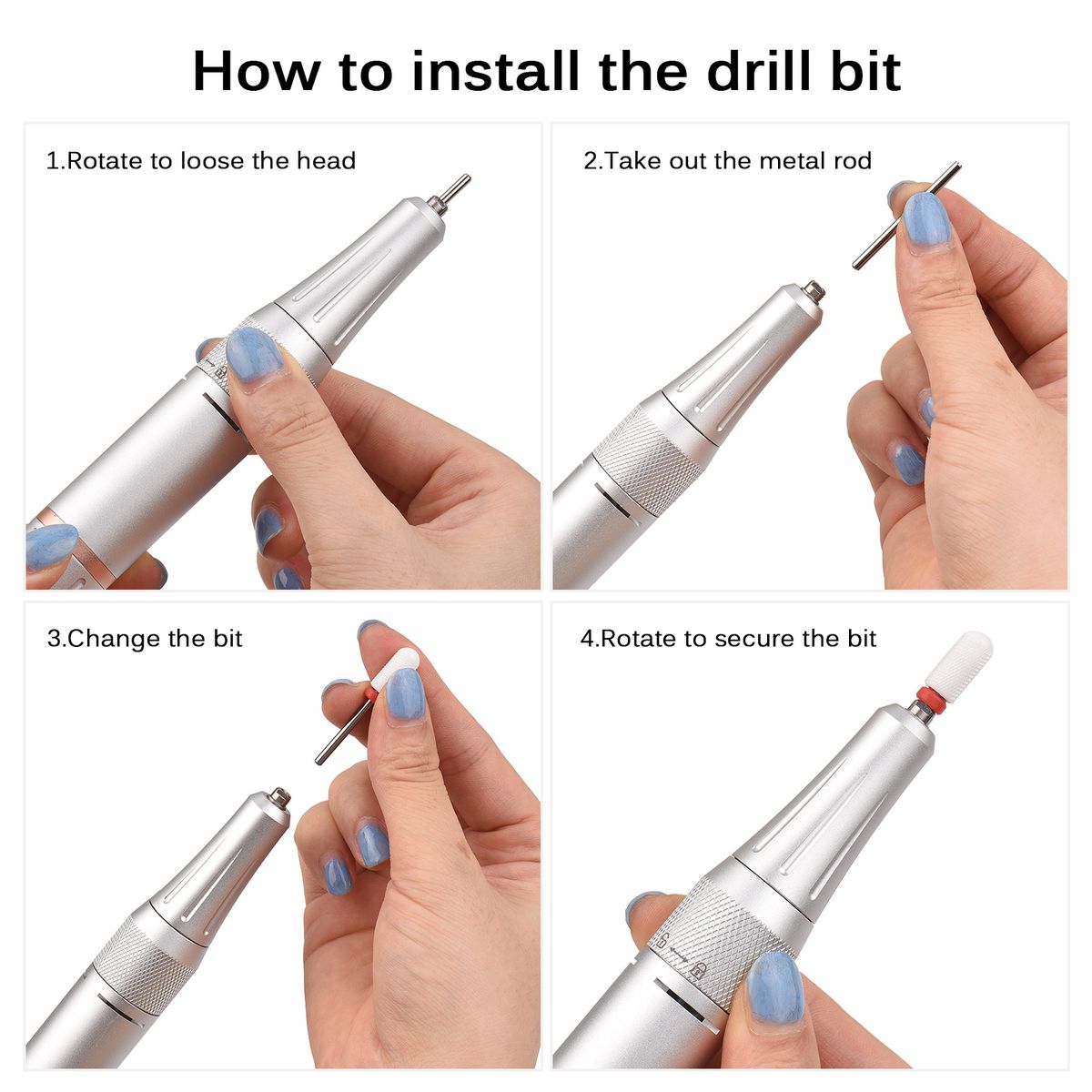 Nail Drill Machine Kit Electric Nail Drill Polish