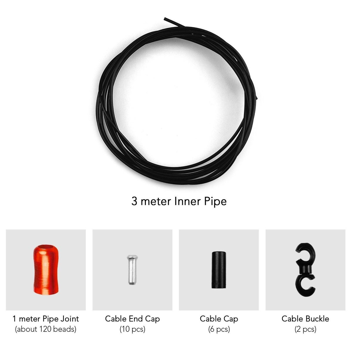 1 Meter Bike Shift Brake Cables Outer Tube Bicycle Section Line Tube Universal Shift Brake Cable Set