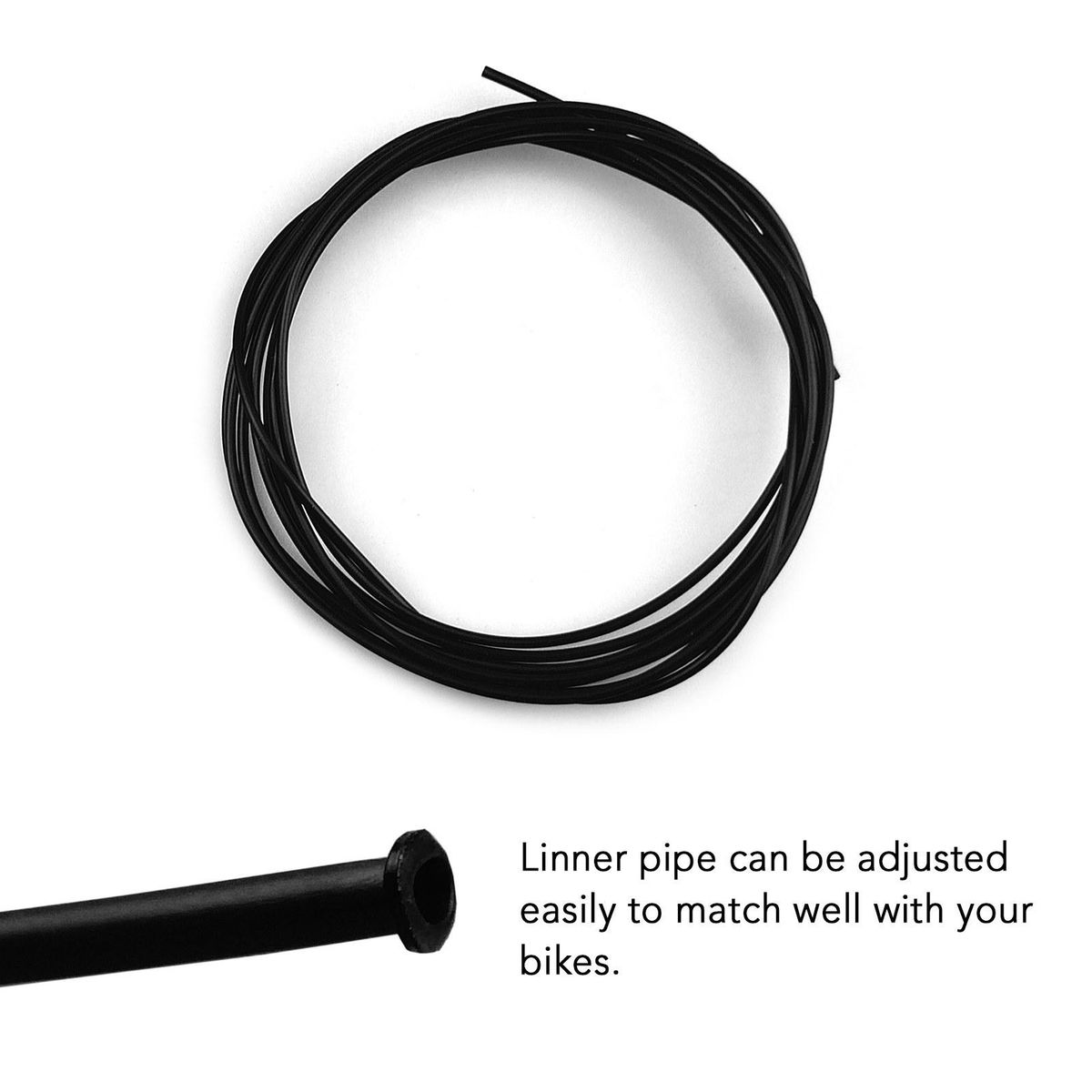 1 Meter Bike Shift Brake Cables Outer Tube Bicycle Section Line Tube Universal Shift Brake Cable Set