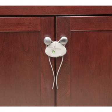 Side By Side Secure Cabinet Cupboard Door Safety Lock - 2 Pack