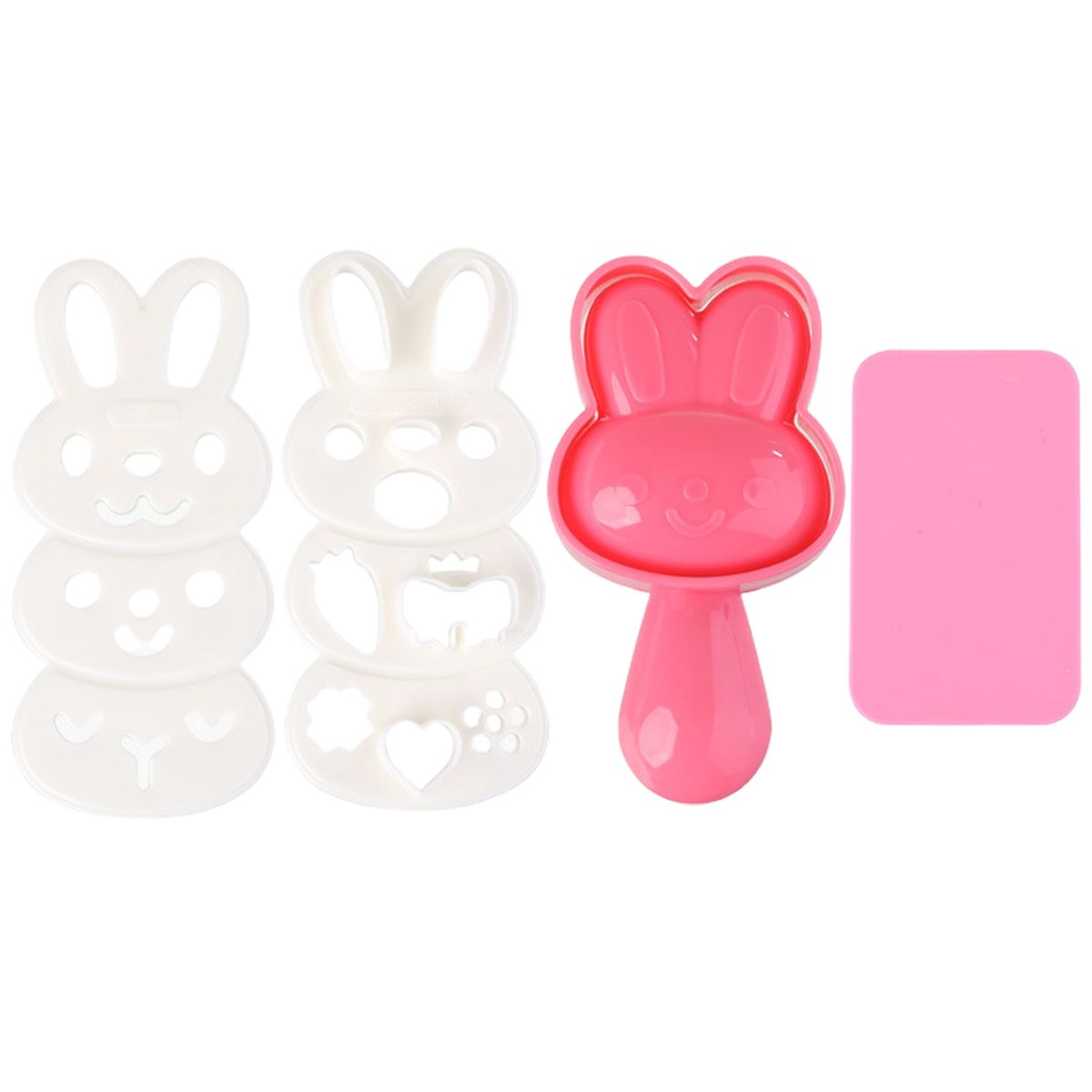 1 Set Sushi Maker Jelly Pudding Sushi Onigiri Mold Pink